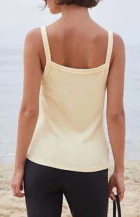 John Galt Yellow Belle Tank Top