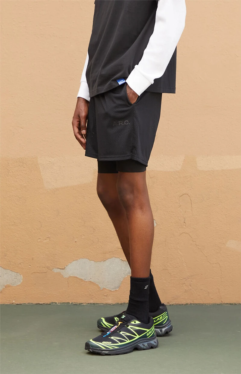 A.R.C. Active Black Mesh 2 1 Shorts