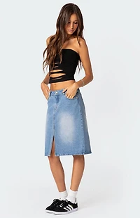 Edikted Kalista Slashed Tube Top