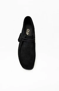 Clarks Black Suede Wallabee Evo Shoes