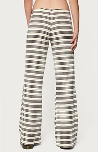 Edikted Avalie Striped Ribbed Pants