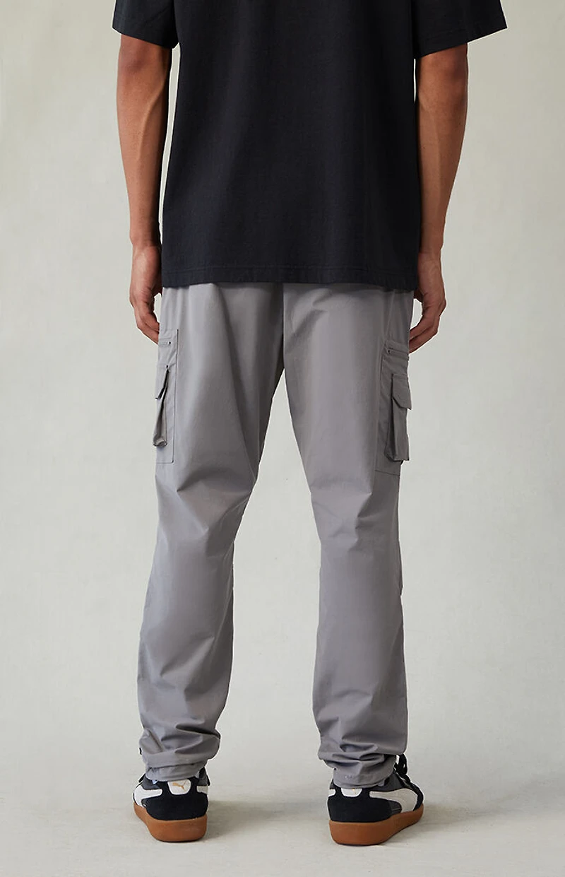 Pacsun Stretch Gray Slim Cargo Pants