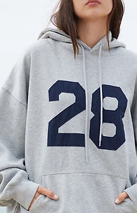 John Galt Silver Christy 28 Oversized Hoodie