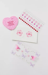 NEVER HAVE I EVER Crystal Bloom Face Stickers