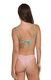 Billabong Floral Reversible Mini Slide Triangle Bikini Top