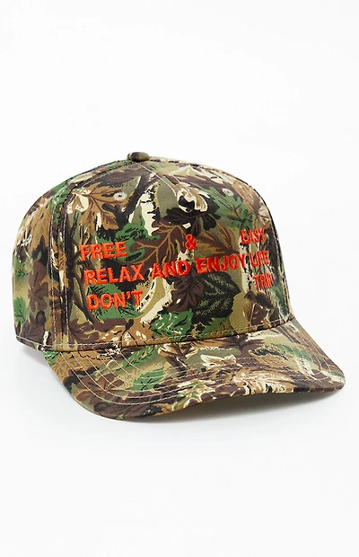 Free & Easy Tree Camo Trifecta Two Tone 5 Panel Snapback Hat