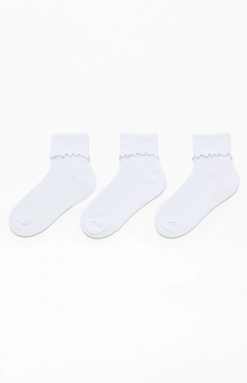 adidas 3-Pack Originals Cuffed Ruffle Socks