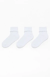 adidas 3-Pack Originals Cuffed Ruffle Socks
