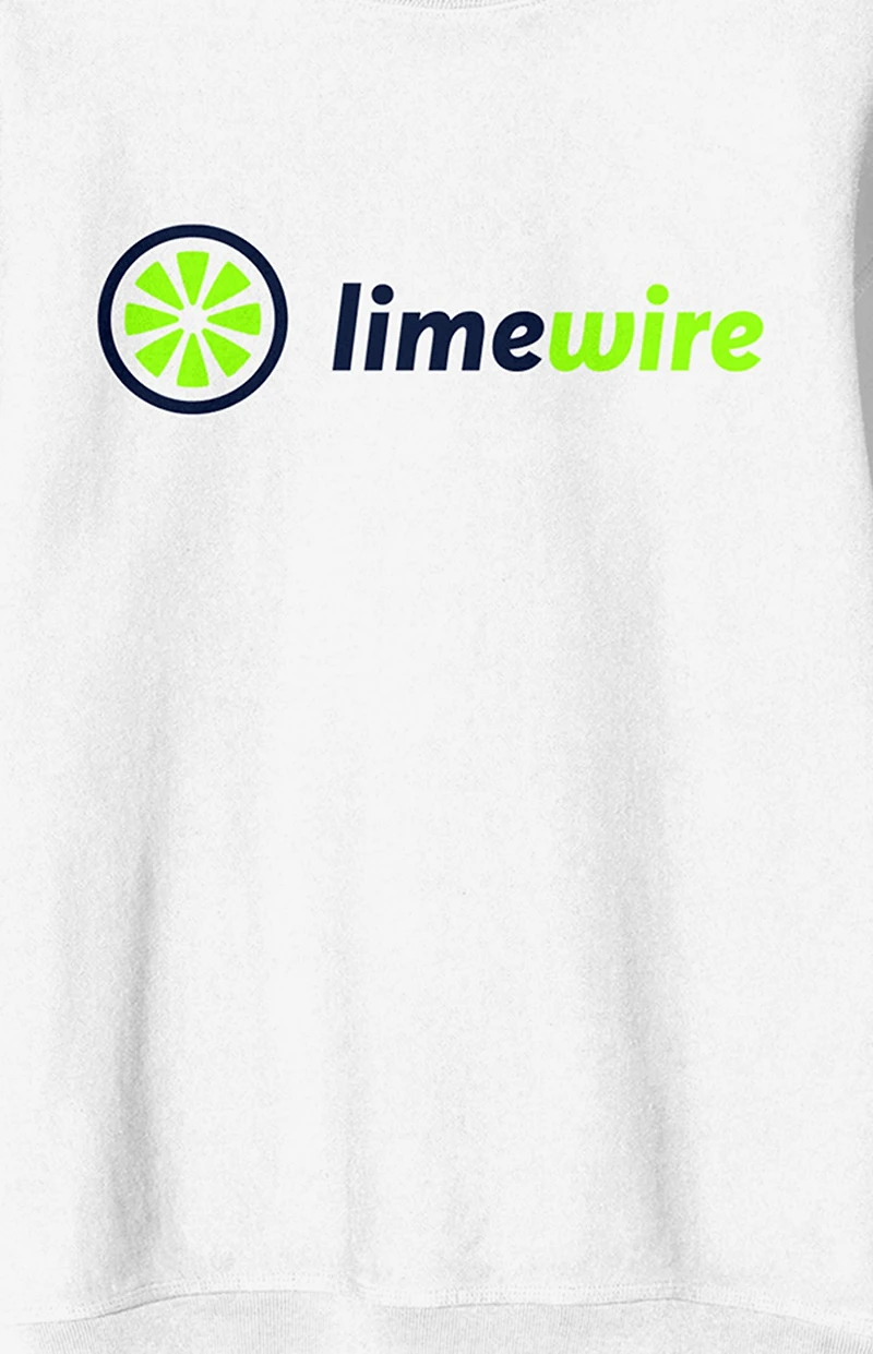 Lime Wire Neon Logo Crew Neck Sweatshirt