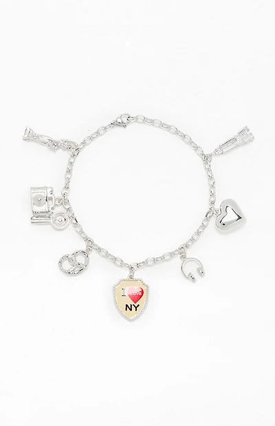 John Galt Multi NY Pendant Charm Bracelet