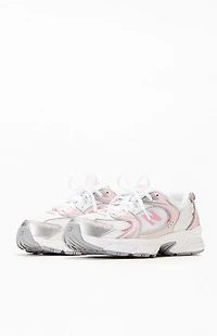 New Balance Kids White & Pink 530 Shoes