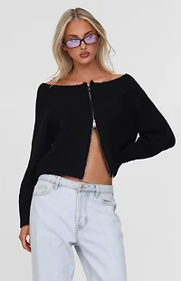 Tiger Mist Lunette Zip Sweater