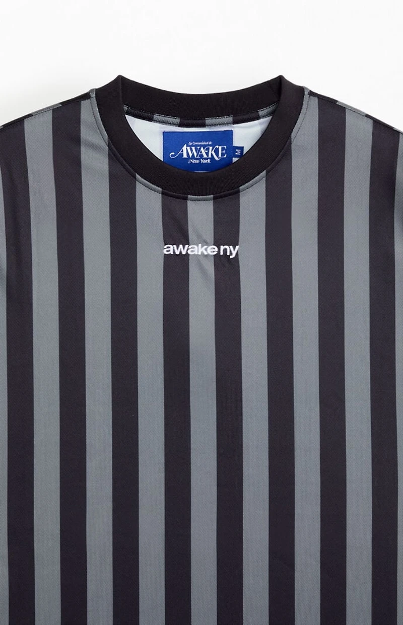 Awake NY Striped Short Sleeve Soccer Jersey