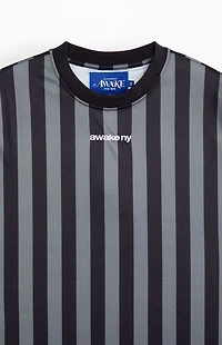 Awake NY Striped Short Sleeve Soccer Jersey