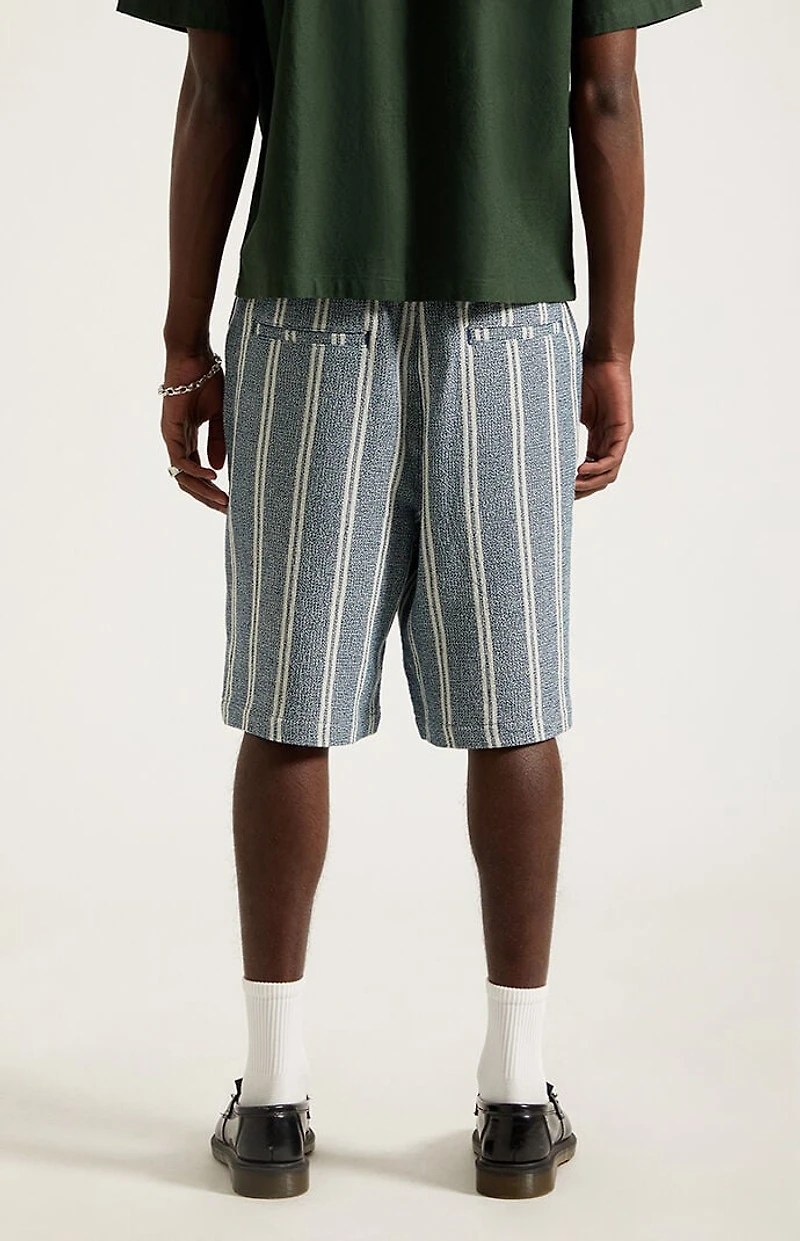 Pacsun Cream Striped Linen Shorts