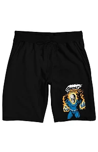 Ghost Rider Fiery Character Sweat Shorts