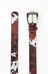 Pacsun Cow Print Belt