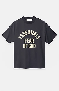 Fear of God ESSENTIALS Faded Black Campus '90s Short Sleeve T-Shirt