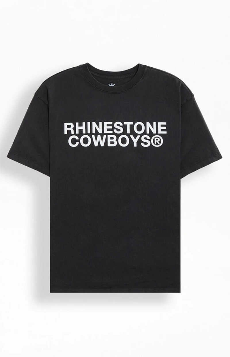 UNDER A BURNING SUN Rhinestone Cowboys Logo T-Shirt