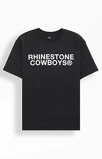 UNDER A BURNING SUN Rhinestone Cowboys Logo T-Shirt