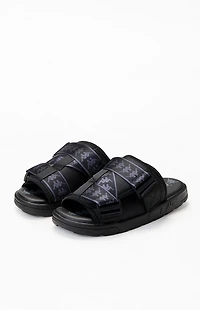 Kappa Black 222 Banda Mitel1 Slide Sandals