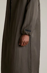 Fear of God ESSENTIALS Brown Textured Nylon Trench Coat