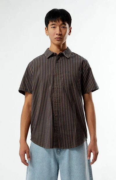 Brixton Charter Striped Camp Shirt