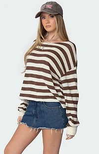 Edikted Anney Oversized Striped Sweater