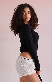 Beverly and Beck Tie Front Bloomer Shorts