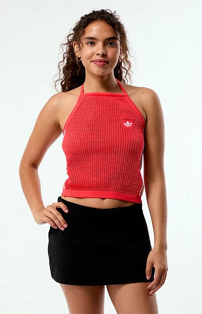 adidas Knit Crochet Halter Top