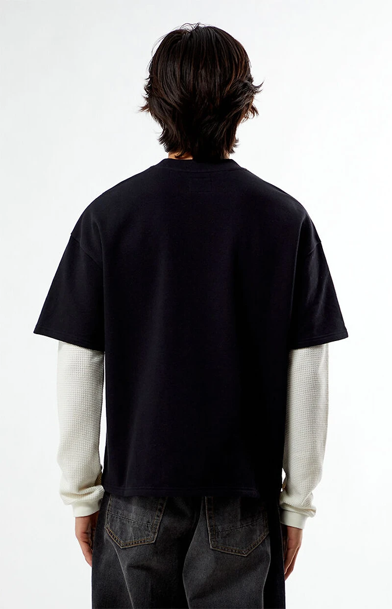 Pacsun Saddle 2fer Thermal Long Sleeve T-Shirt