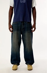 Obey Oil Stained Classic Baggy Jeans