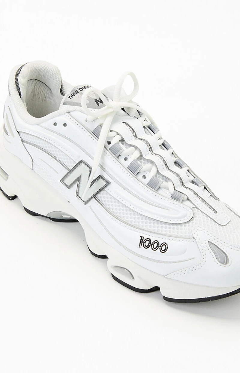 New Balance White & Grey 1000 Shoes