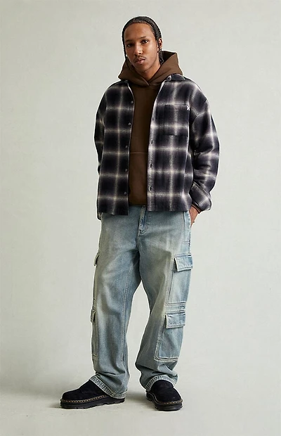 Pacsun Dylan Baggy Jeans Cargo Medium Blue Tint