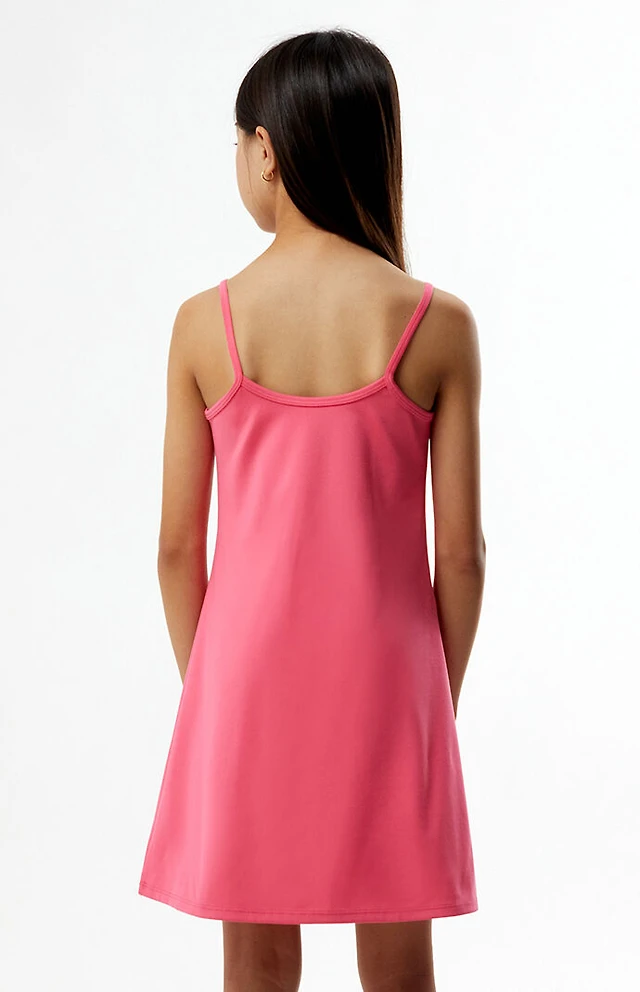knee length dresses for ladies Donelli Mini Dress Pink main image 0