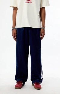 adidas Navy Baggy Three Stripe Track Pants