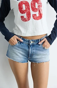 ABRAND Tamara Recycled 99 Low Rise Cutoff Jeans Shorts