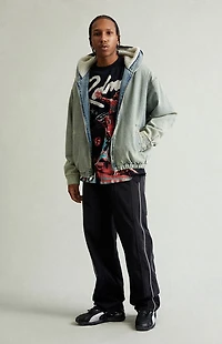 Pacsun Black Bolton Baggy Track Pants