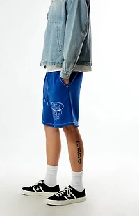 True Religion x Ford Big Fleece Blue Sweat Shorts
