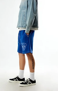True Religion x Ford Big Fleece Blue Sweat Shorts