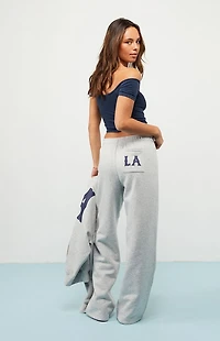 LA Hearts Heather Grey Baggy Sweatpants