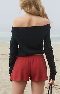 John Galt Red Summer Thermal Shorts
