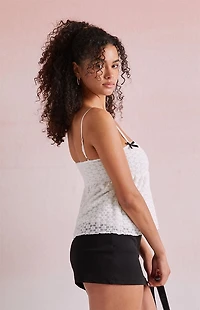 Beverly and Beck Carrie Floral Peplum Tank Top