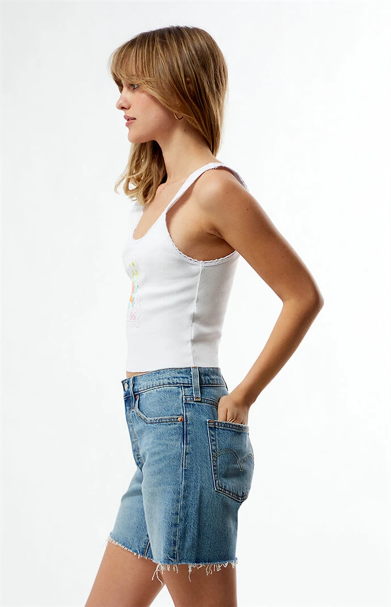PS / LA Garden Stamp Cropped Tank Top