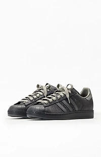 adidas Black & Gray Superstar II Shoes