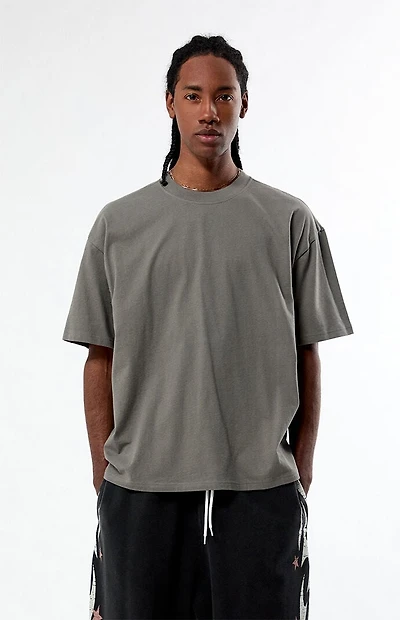 PS Basics Charcoal Basic Oversized T-Shirt