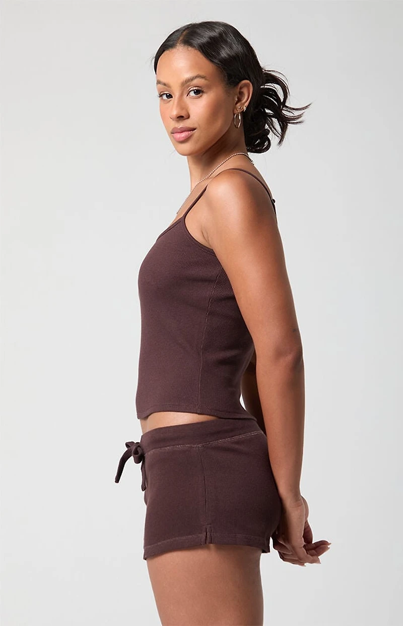 PAC 1980 Active Aspen Waffle Knit Drawstring Shorts