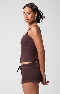 PAC 1980 Active Aspen Waffle Knit Drawstring Shorts