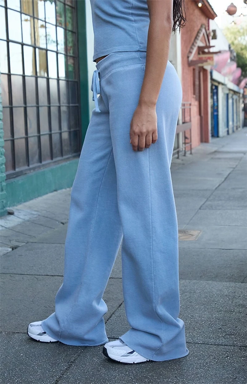 John Galt Light Blue Hilary Yoga Baggy Sweatpants