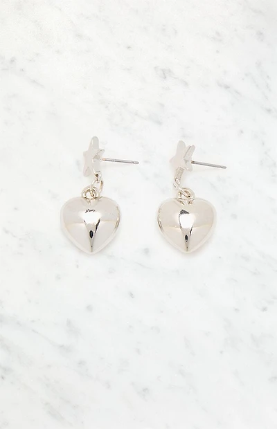 LA Hearts Star Heart Drop Earrings